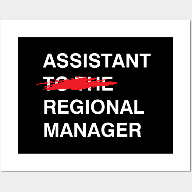 Assistant to the regional manager Wall Art by coolab